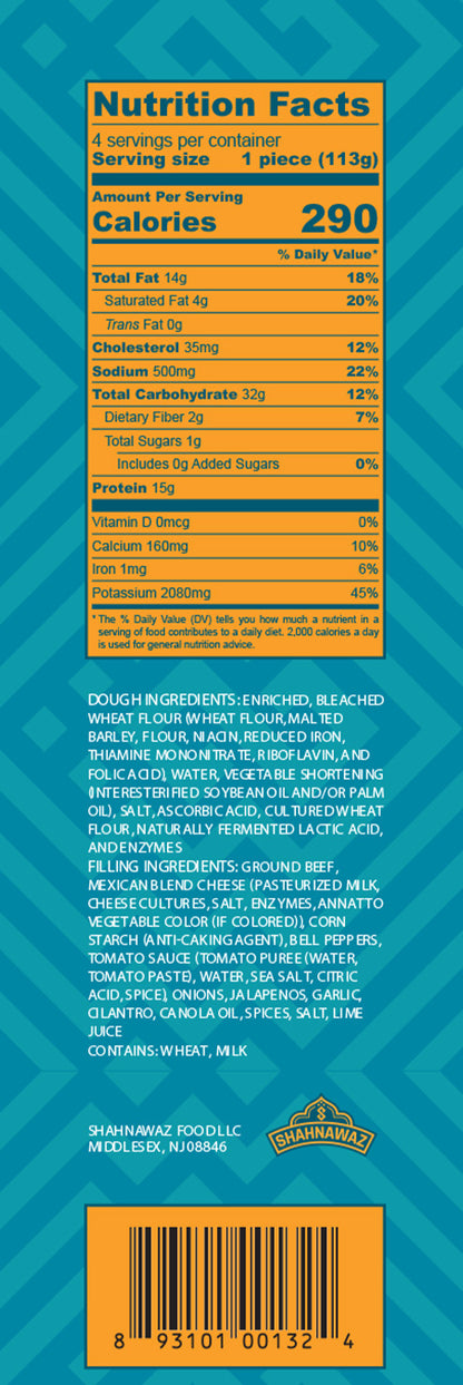 BEEF & CHEESE EMPANADA