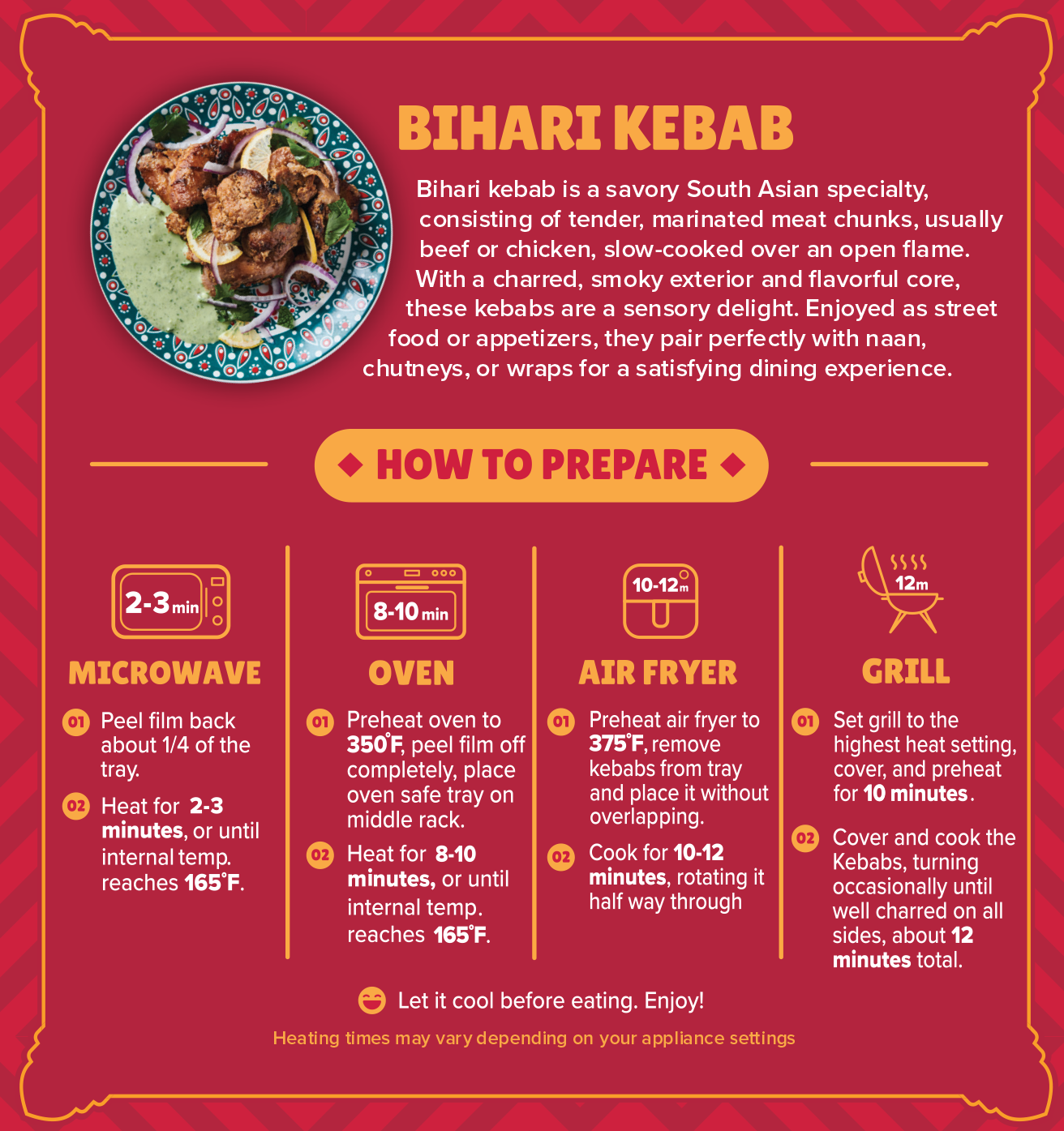 CHICKEN BIHARI KEBAB