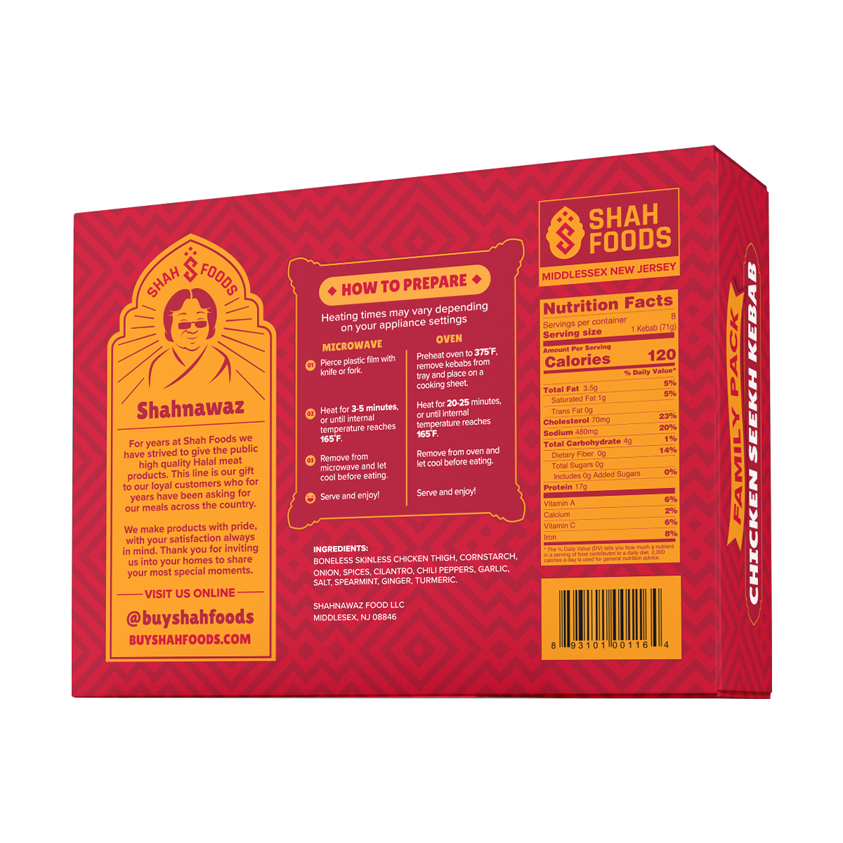 CHICKEN SEEKH KABAB FAMILY PACK