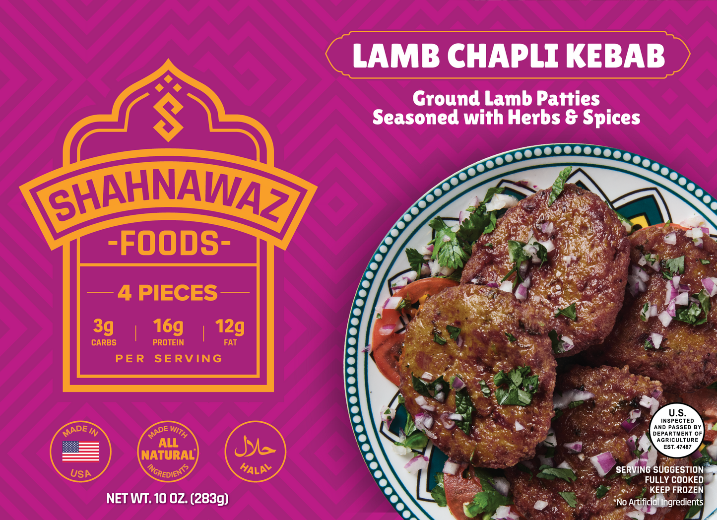 LAMB CHAPLI KEBAB
